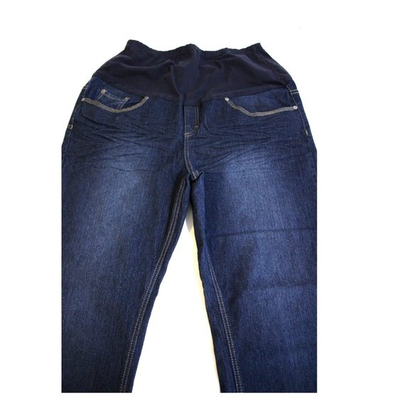 Oh Mamma Womens Maternity Denim Blue Jeans Size XL 16 18 - Picture 7 of 7
